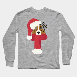 Australian Shepherd Christmas Dog Long Sleeve T-Shirt